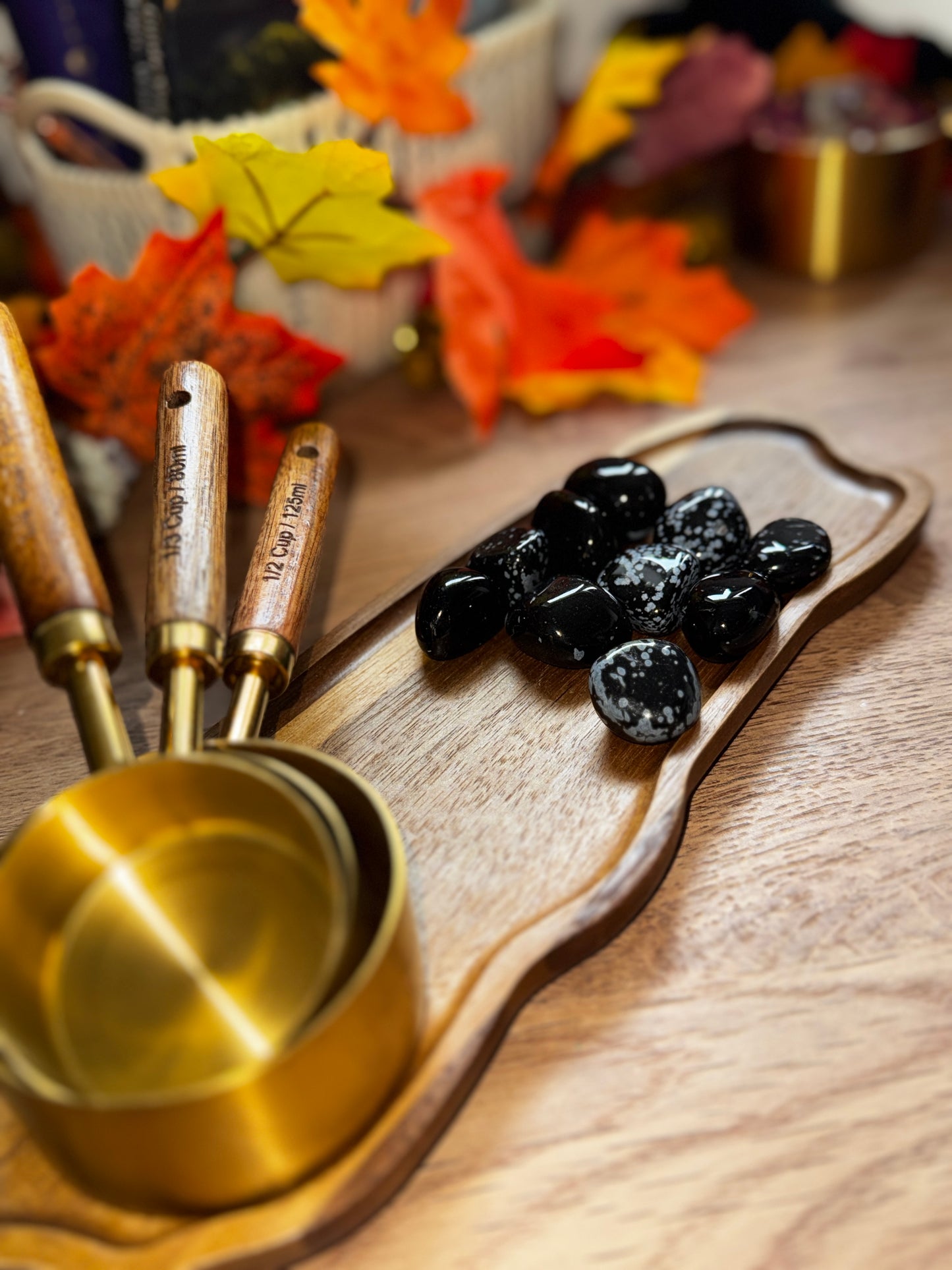 Snowflake Obsidian Tumblestone 20-30mm