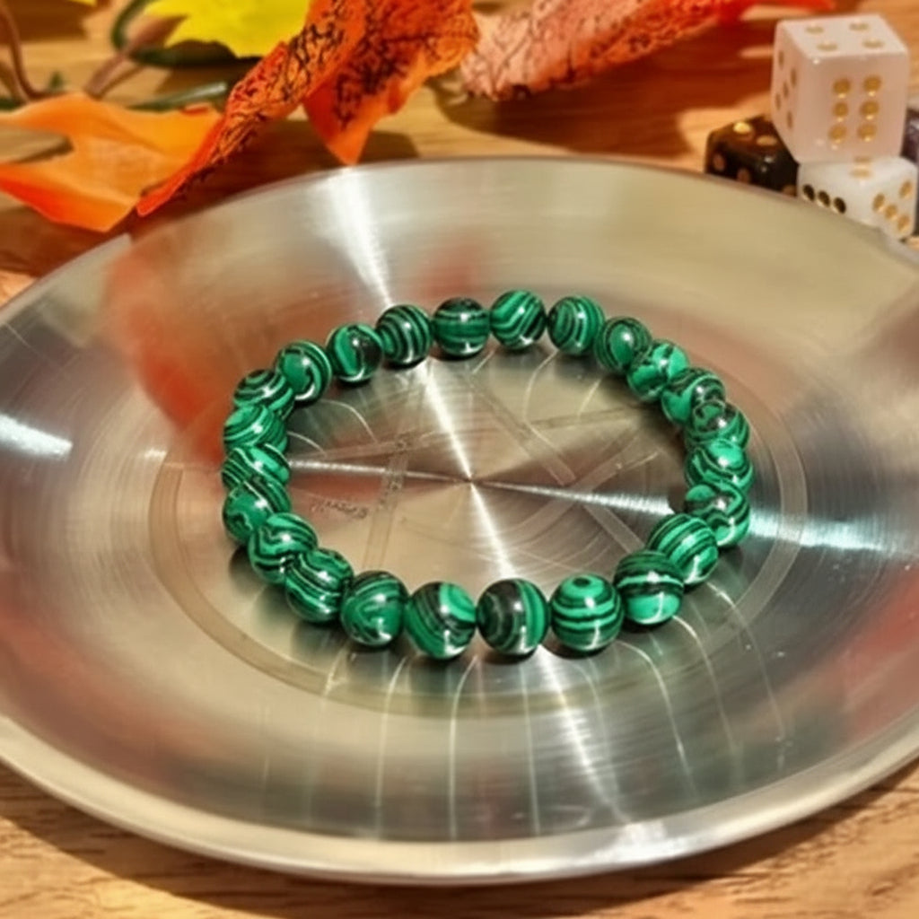 Malachite Beaded Bracelet