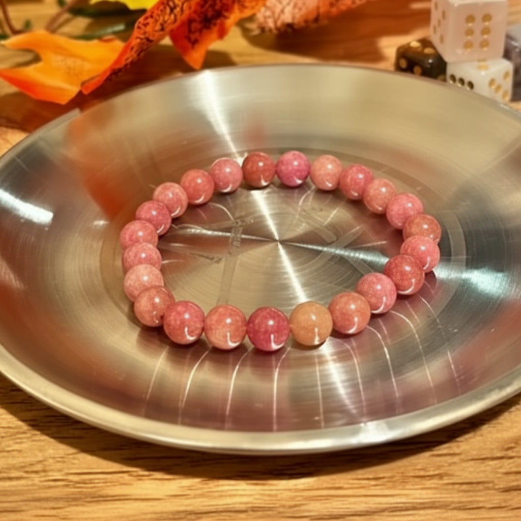 Pink Tourmaline Bead Bracelet