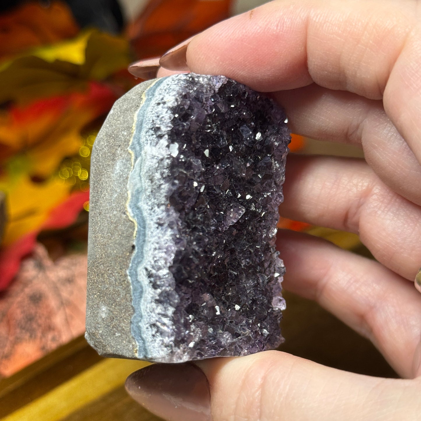 Deep Violet/Black Amethyst Cut Base