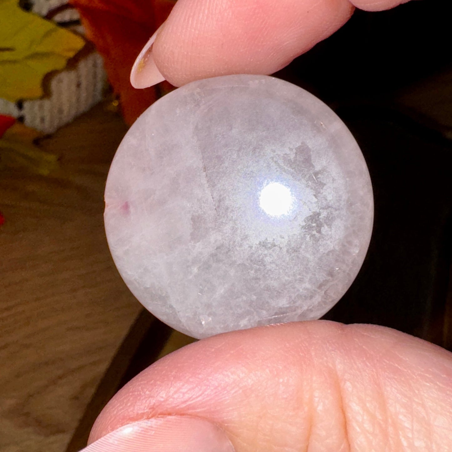 Round Crystal Flat Stones