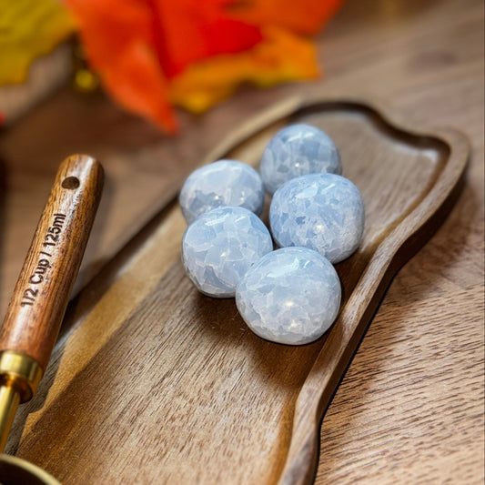 Blue Calcite 30-40mm Tumblestone