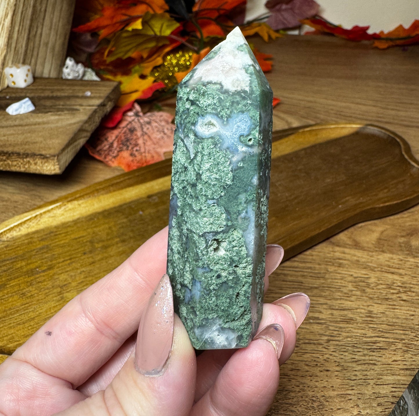 Moss & Ocean Agate Towers
