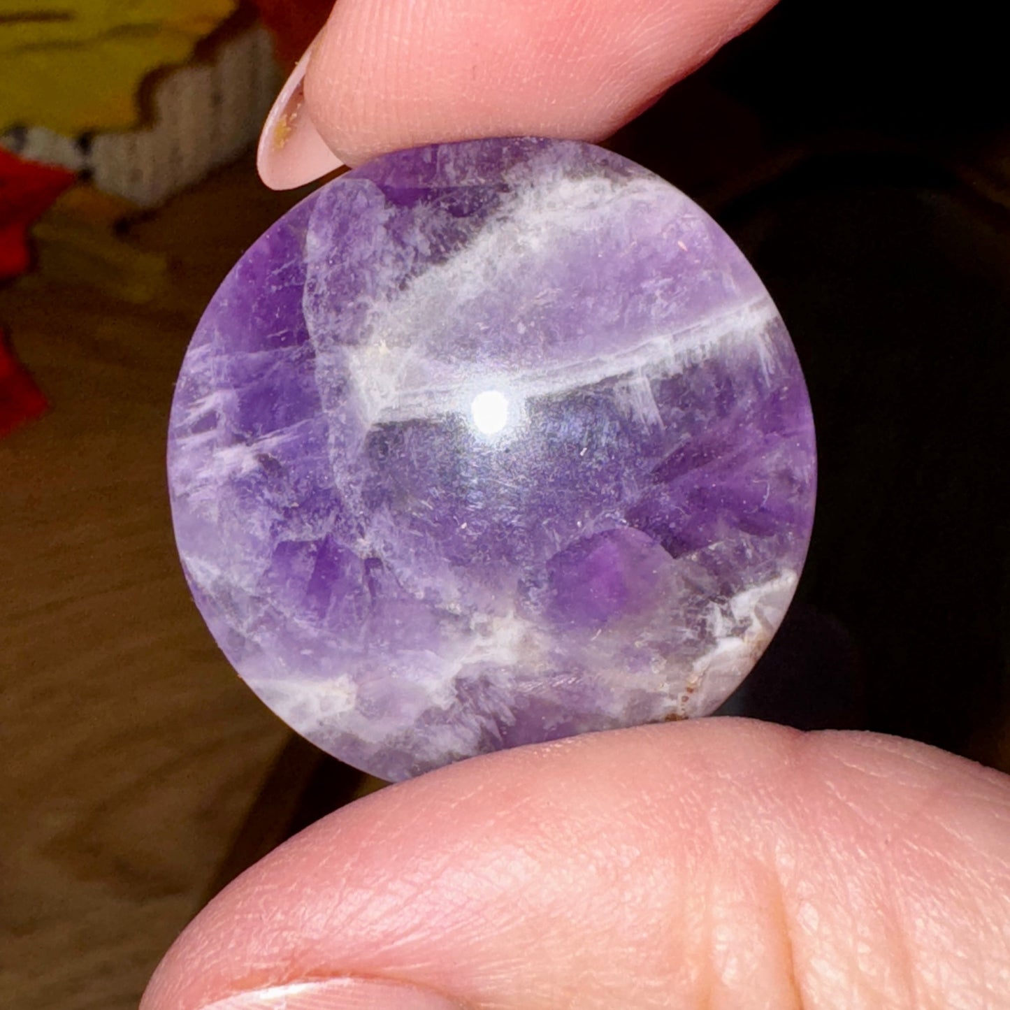 Round Crystal Flat Stones