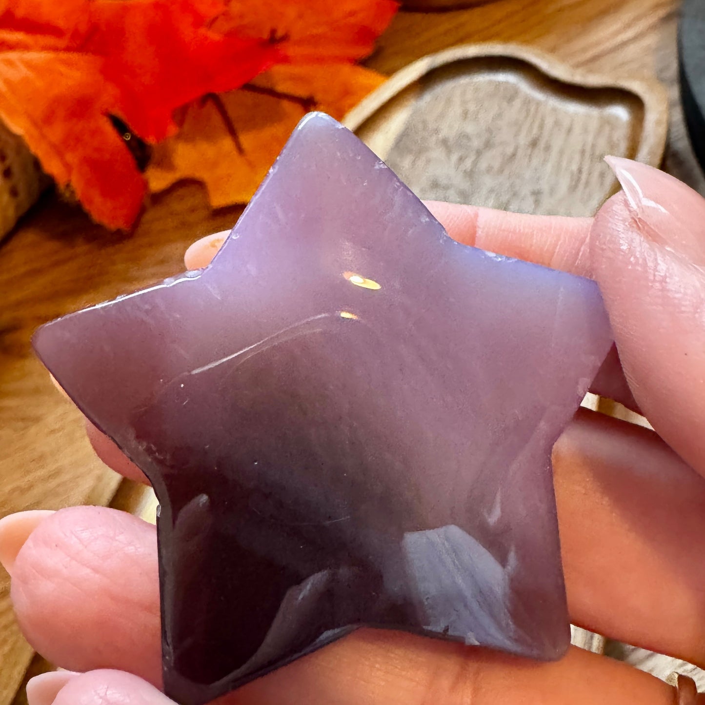 Purple Agate Druzy Stars -Flawed but Fabulous