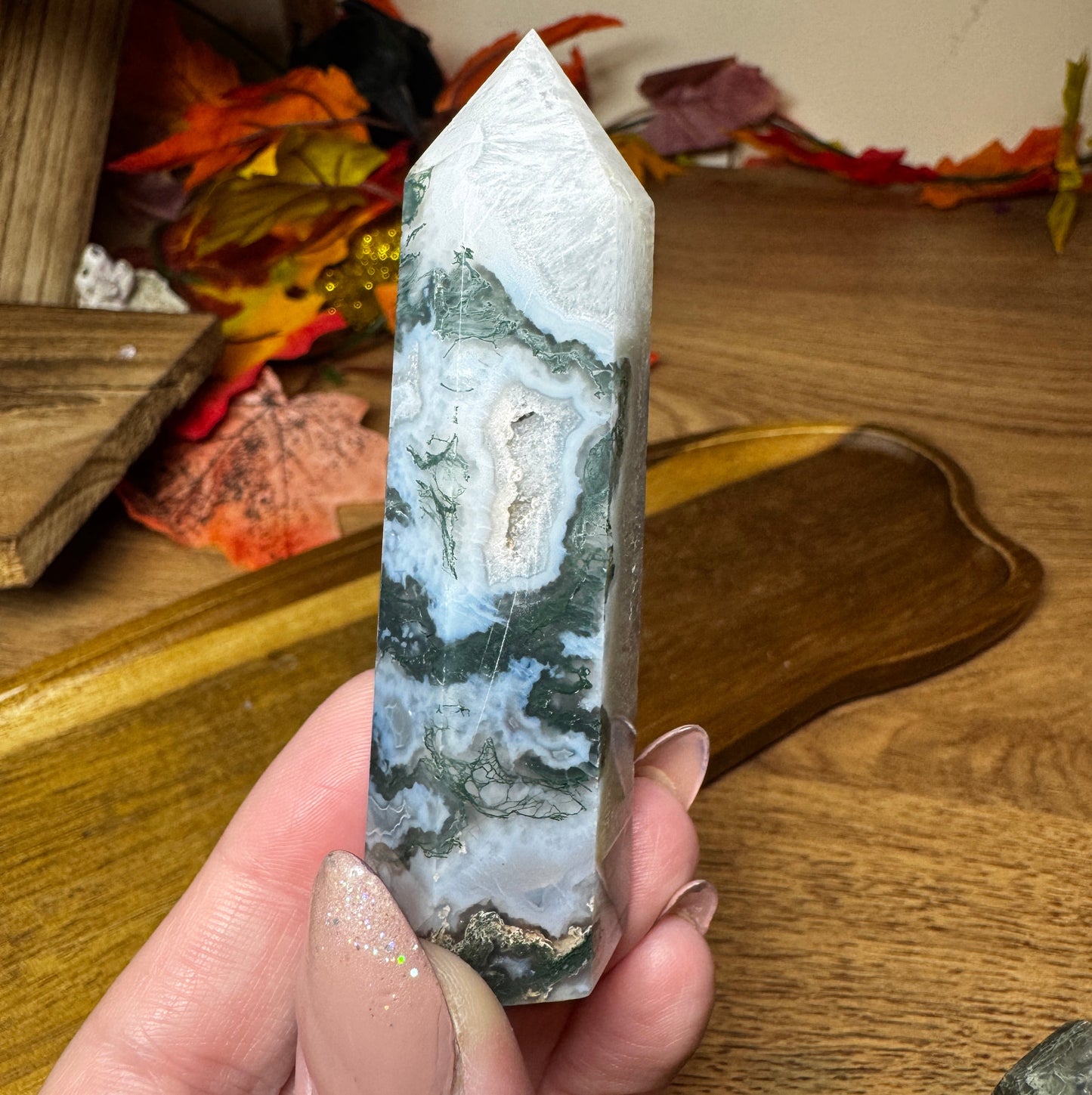 Moss & Ocean Agate Towers