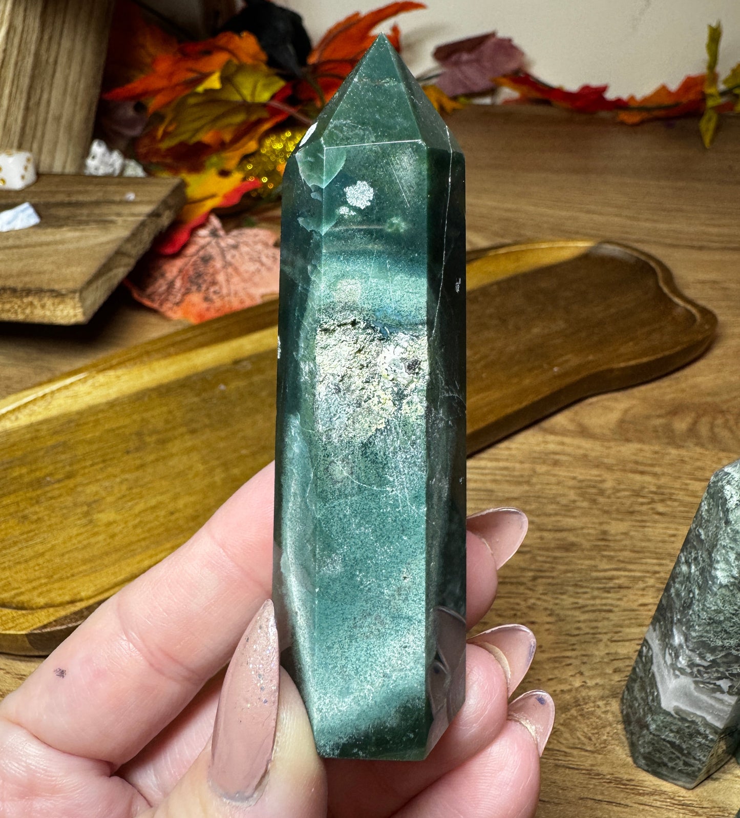 Moss & Ocean Agate Towers
