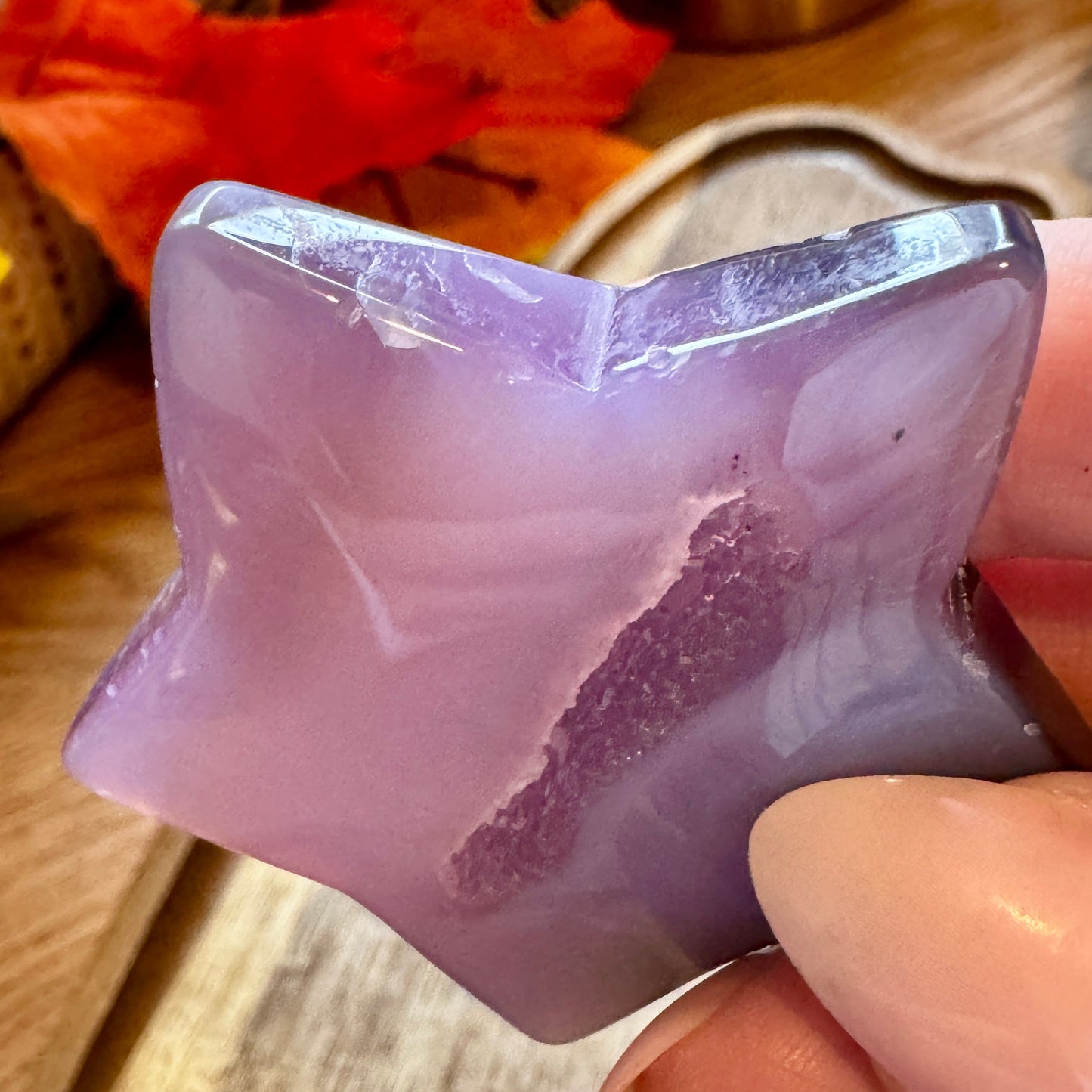 Purple Agate Druzy Stars -Flawed but Fabulous