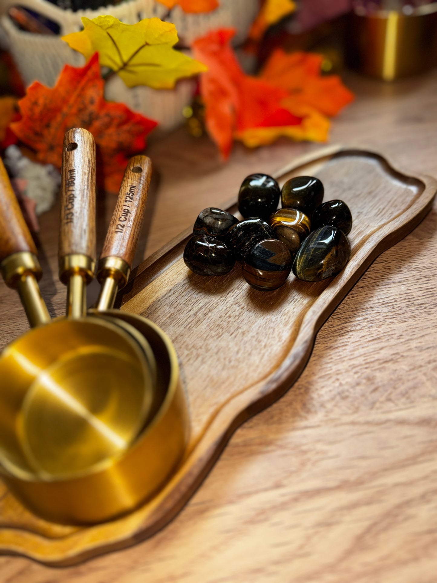 Gold and Blue Tiger's Eye Tumblestone