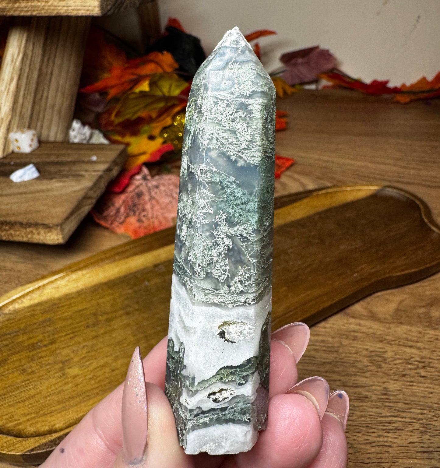 Moss & Ocean Agate Towers