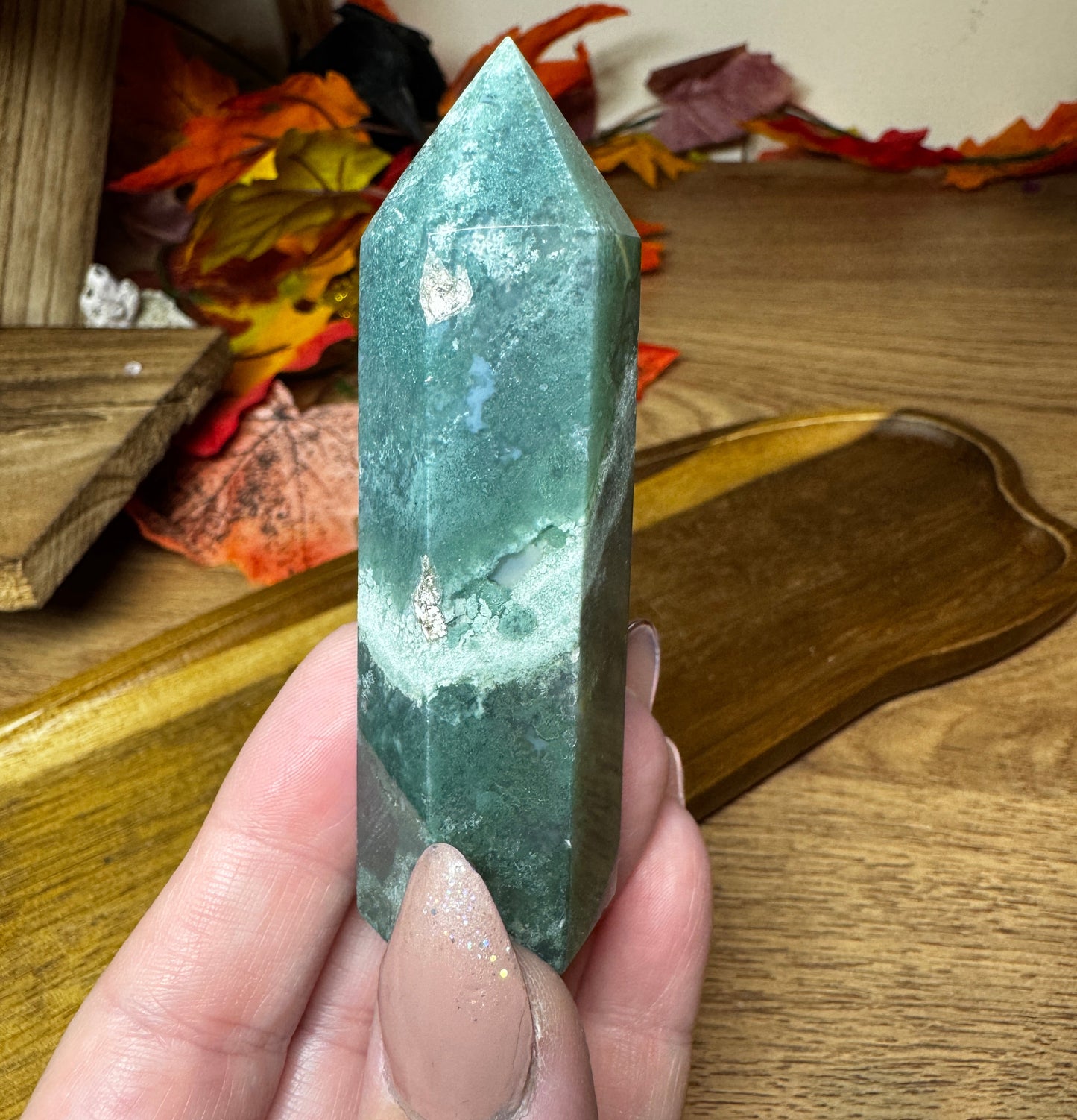 Moss & Ocean Agate Towers