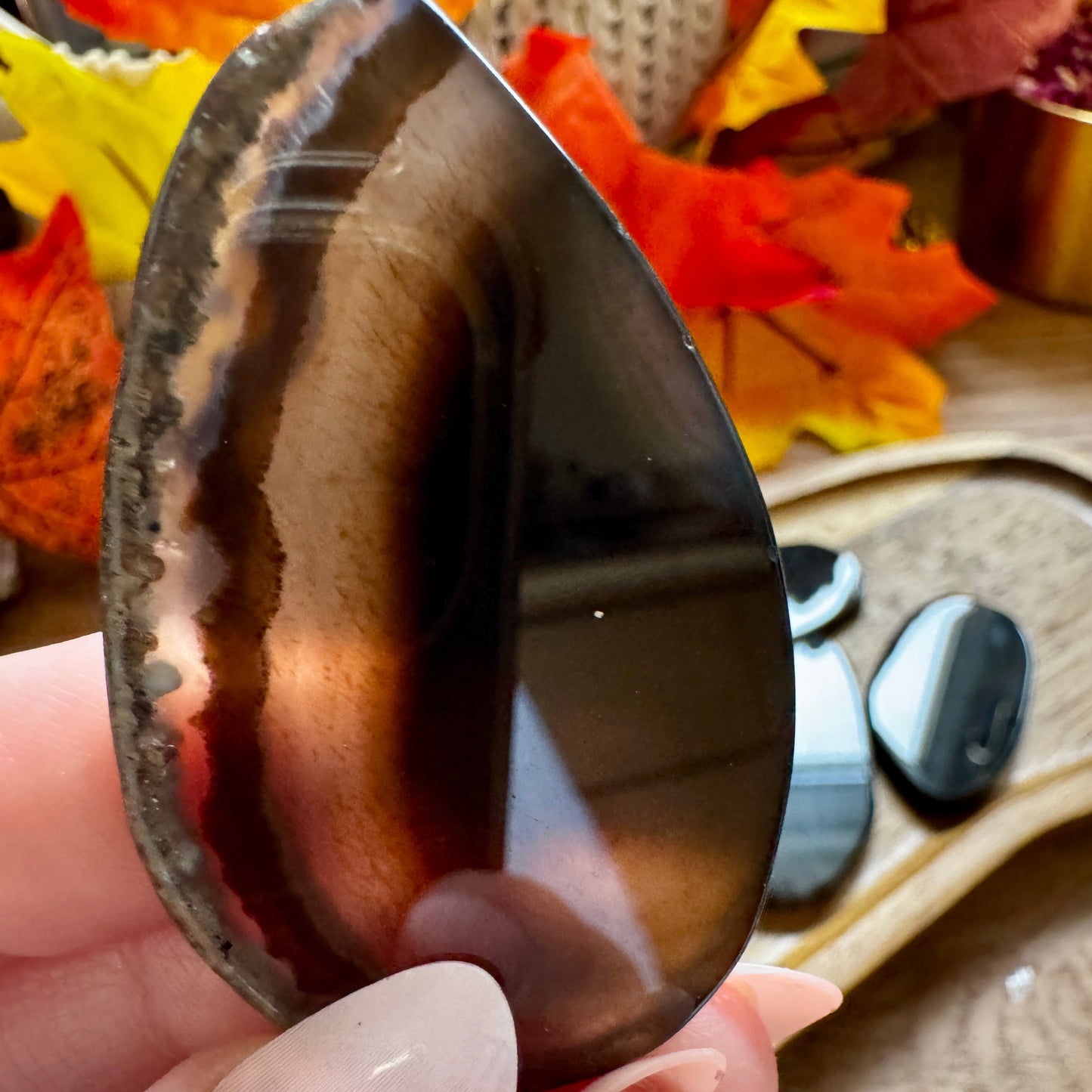 Black Agate Slice