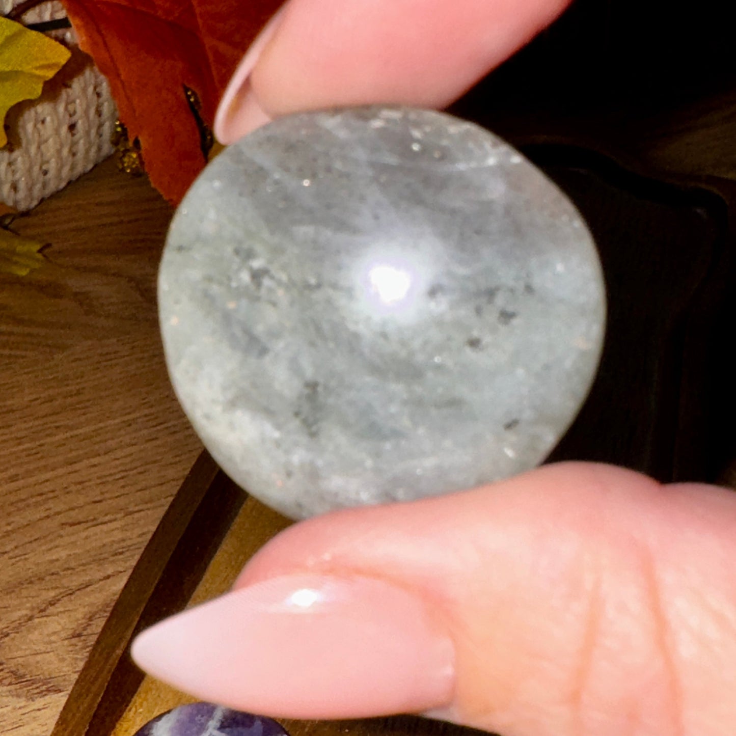 Round Crystal Flat Stones