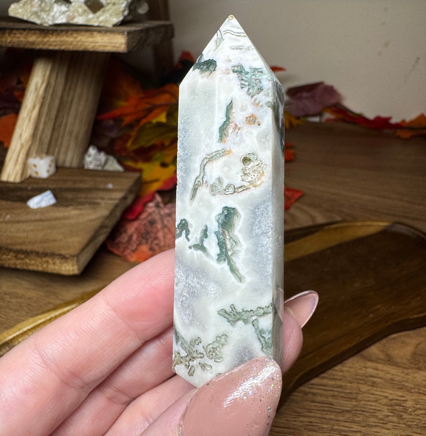 Moss & Ocean Agate Towers