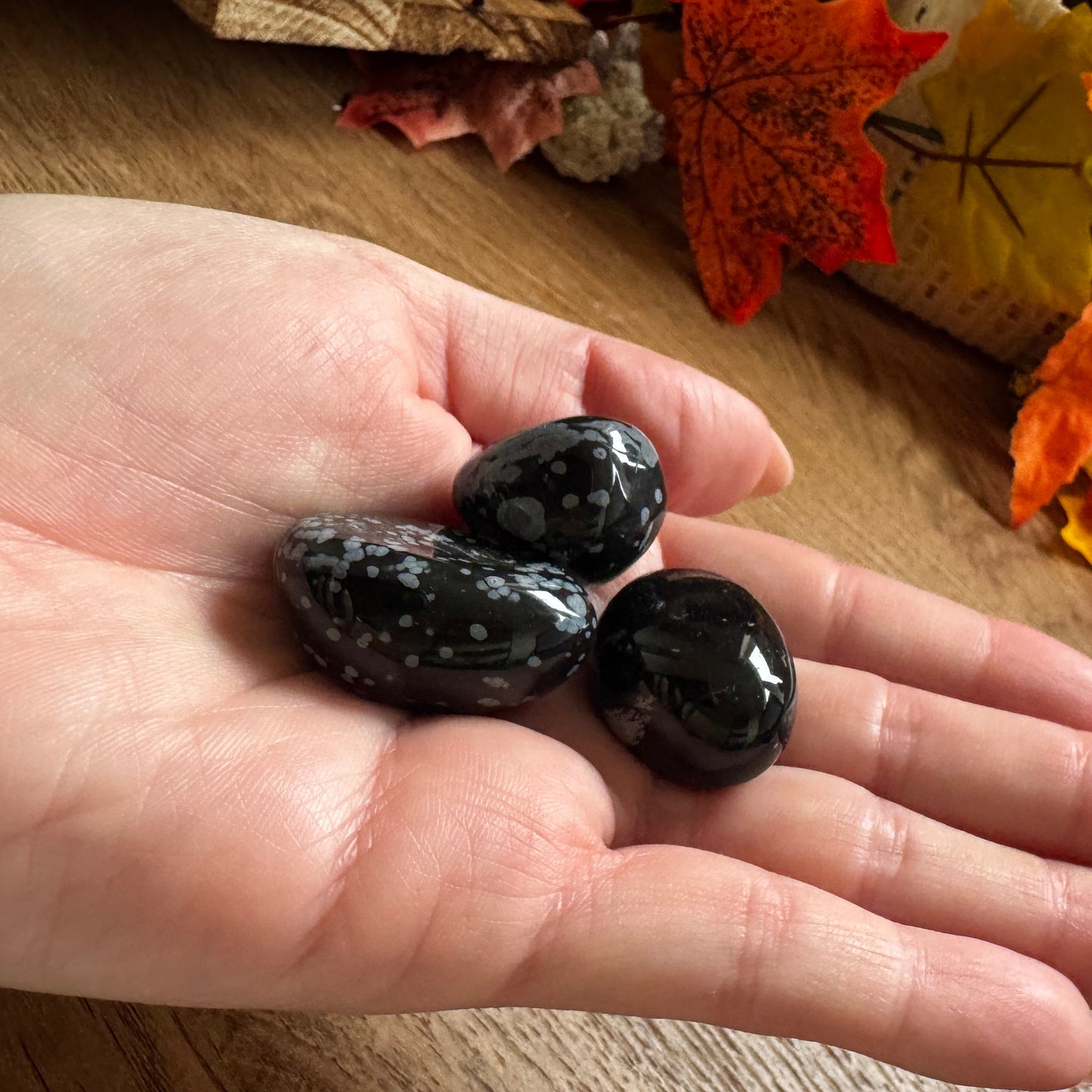 Snowflake Obsidian Tumblestone 20-30mm