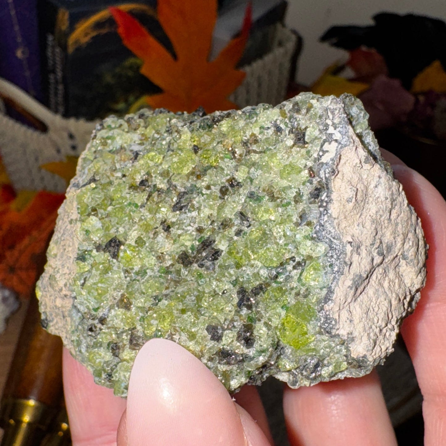 Peridot in Matrix