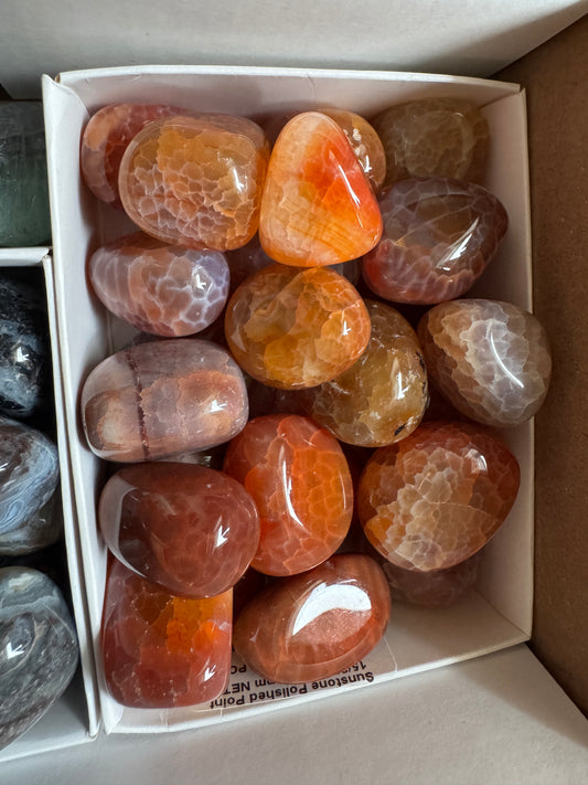 Fire Agate Tumblestone 20-30mm