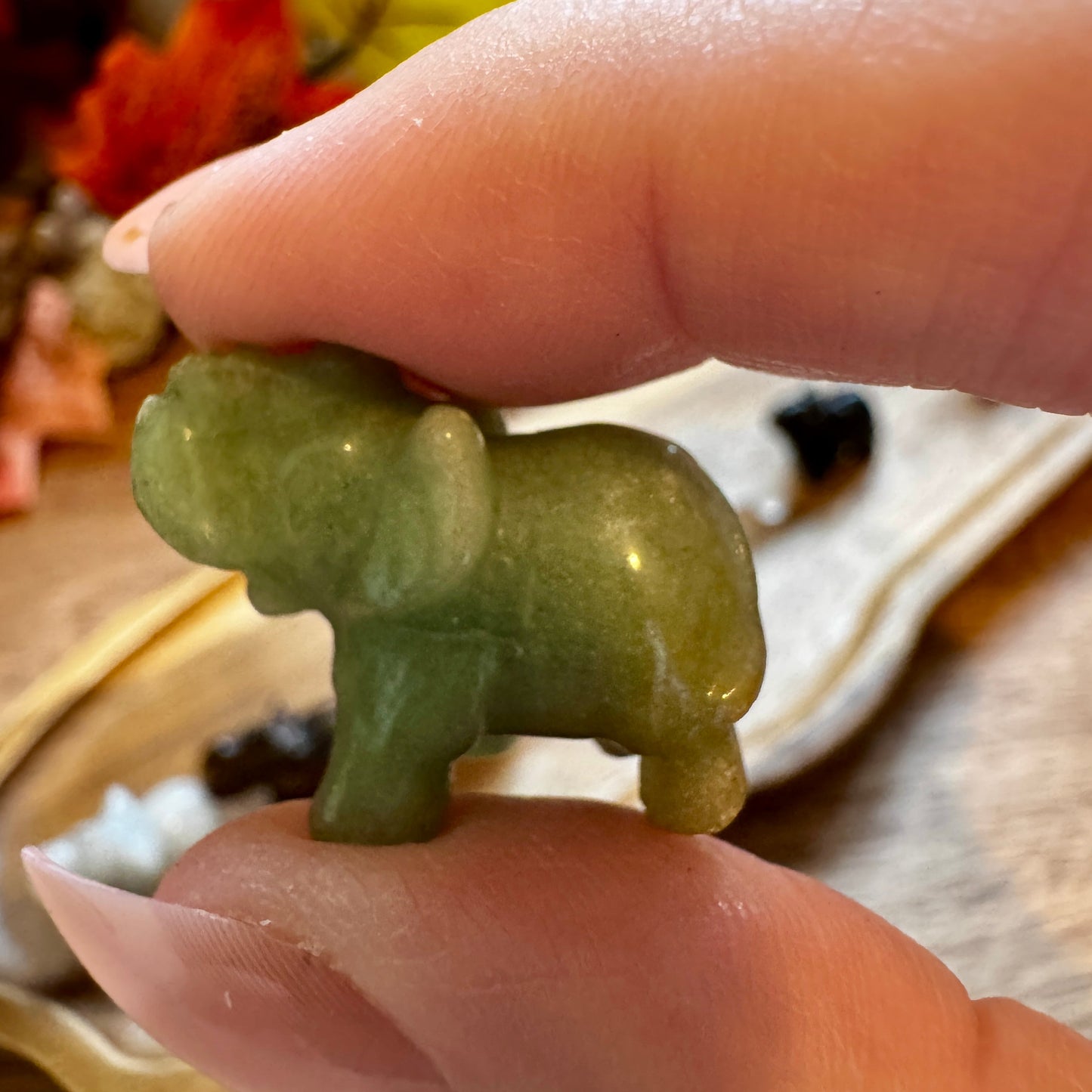 Mini Elephant Carving