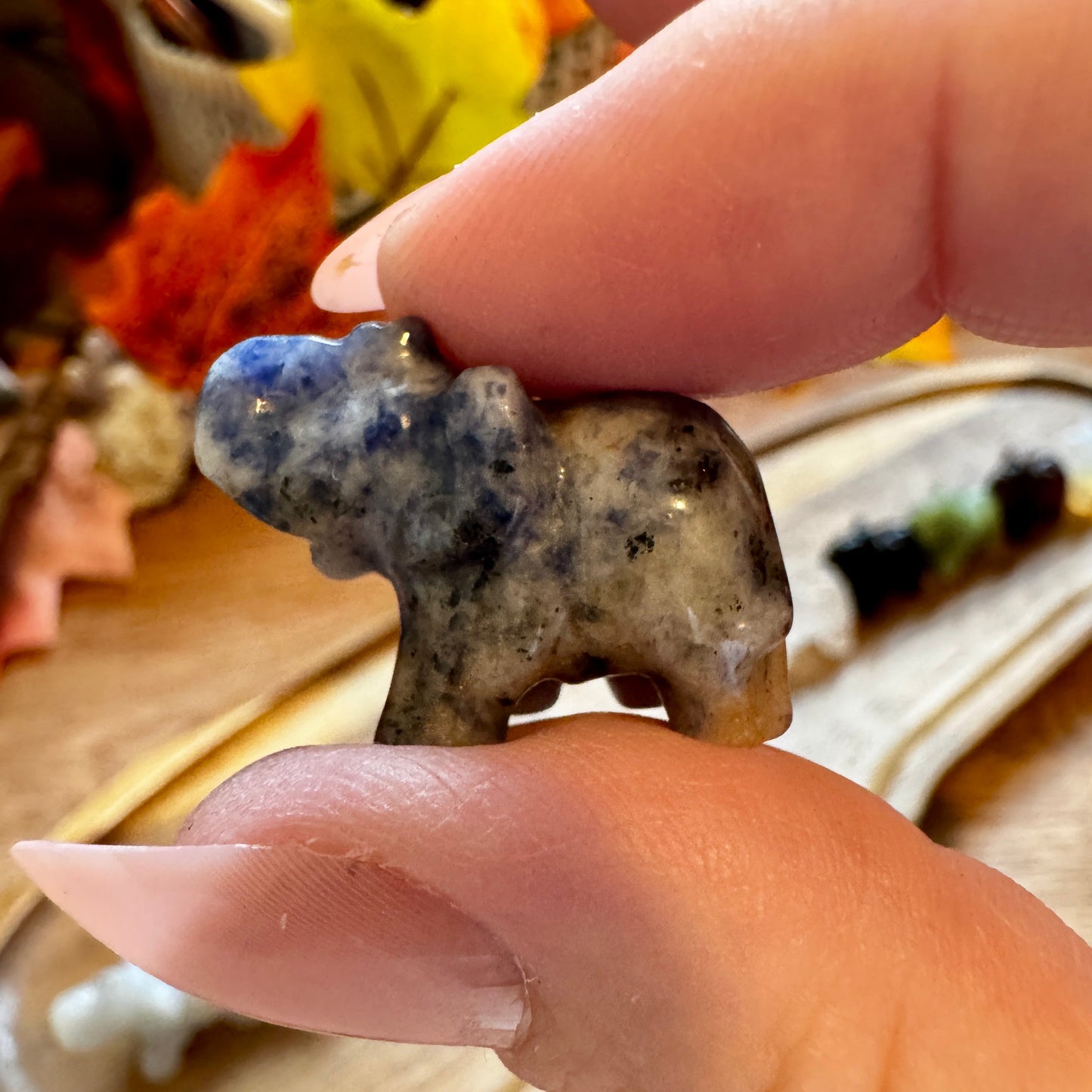 Mini Elephant Carving