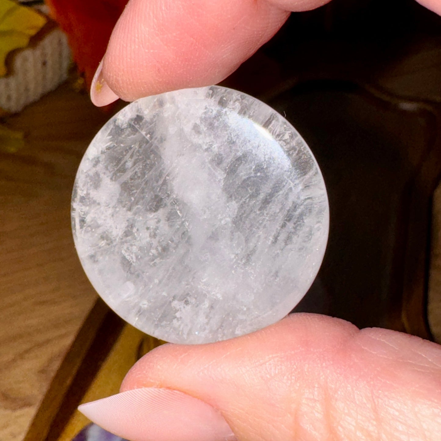 Round Crystal Flat Stones