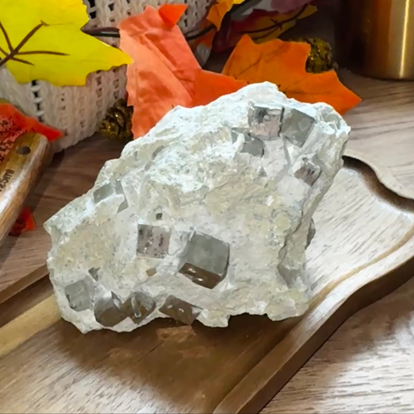 Cubic Pyrite in Matrix
