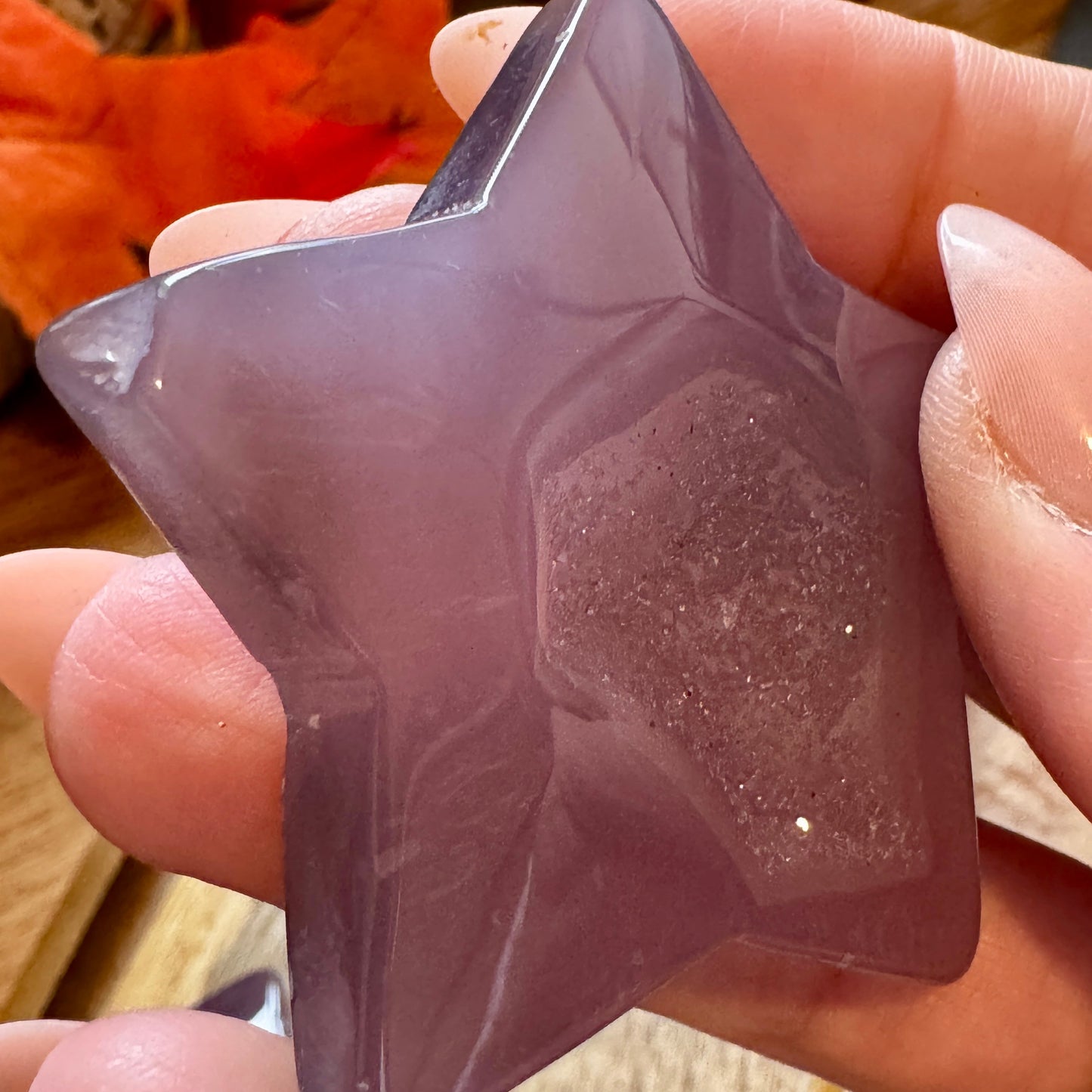 Purple Agate Druzy Stars -Flawed but Fabulous