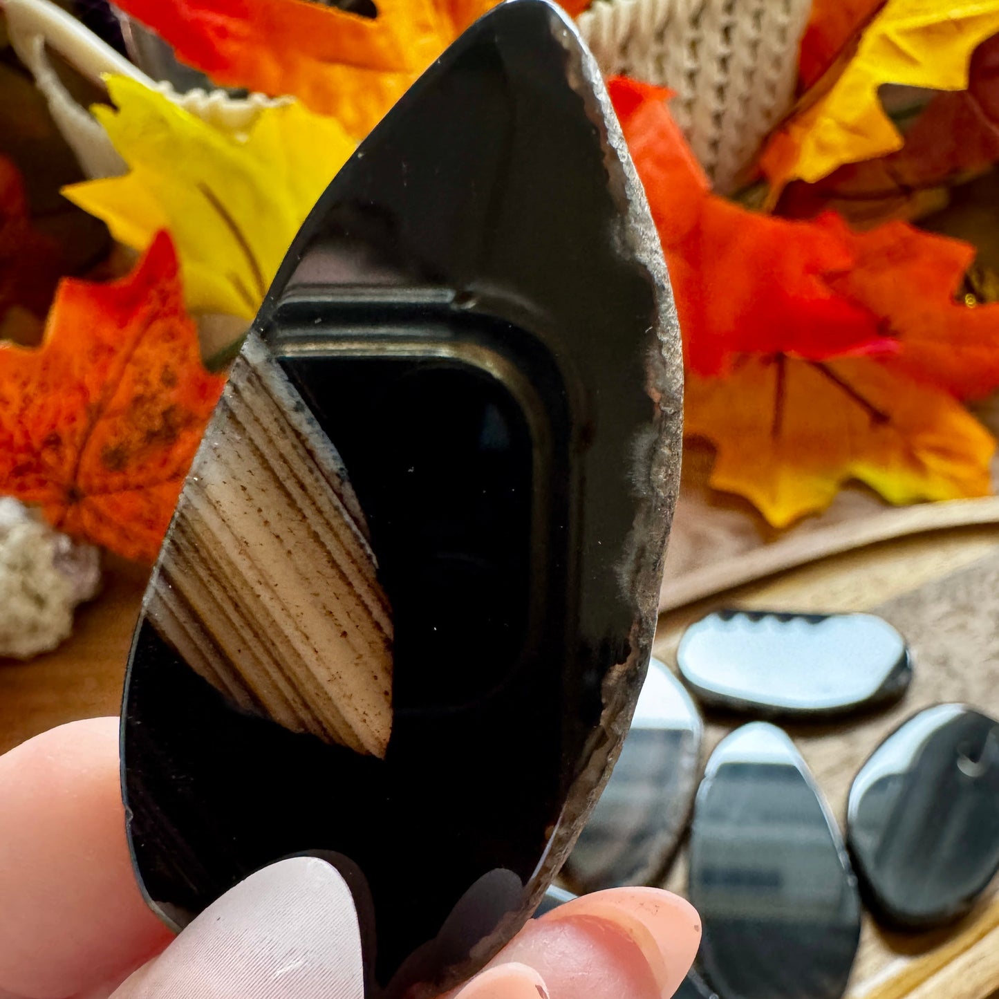 Black Agate Slice