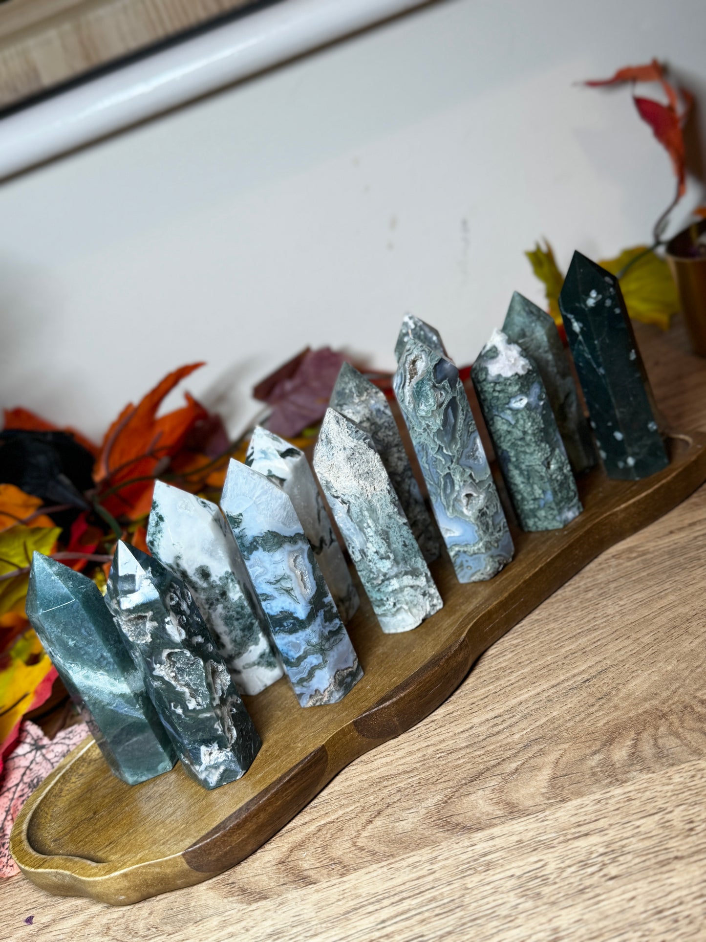 Moss & Ocean Agate Towers