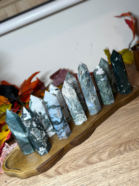 Moss & Ocean Agate Towers
