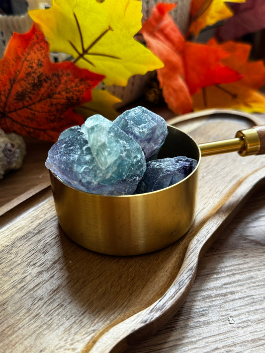 Raw Rainbow Fluorite