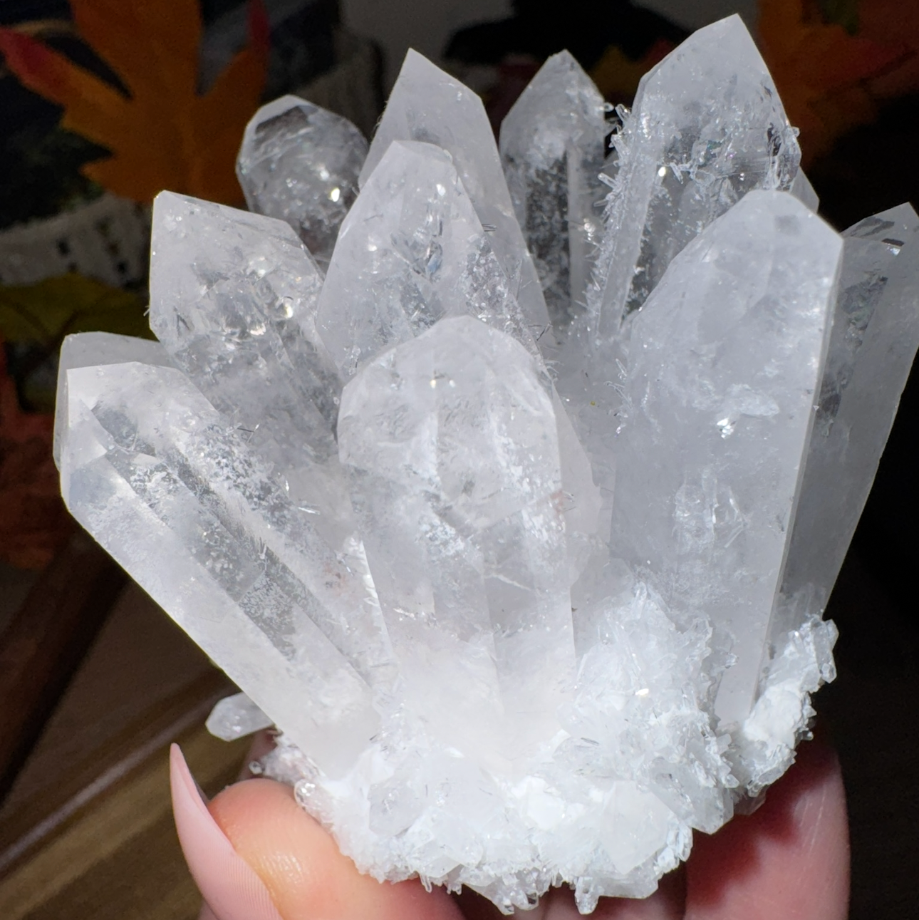 Clear Quartz Cluster with Natural Points – Decorative Formation