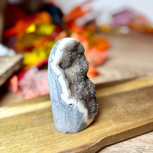 High Grade Caramel Brown Sugar Amethyst Cut Base