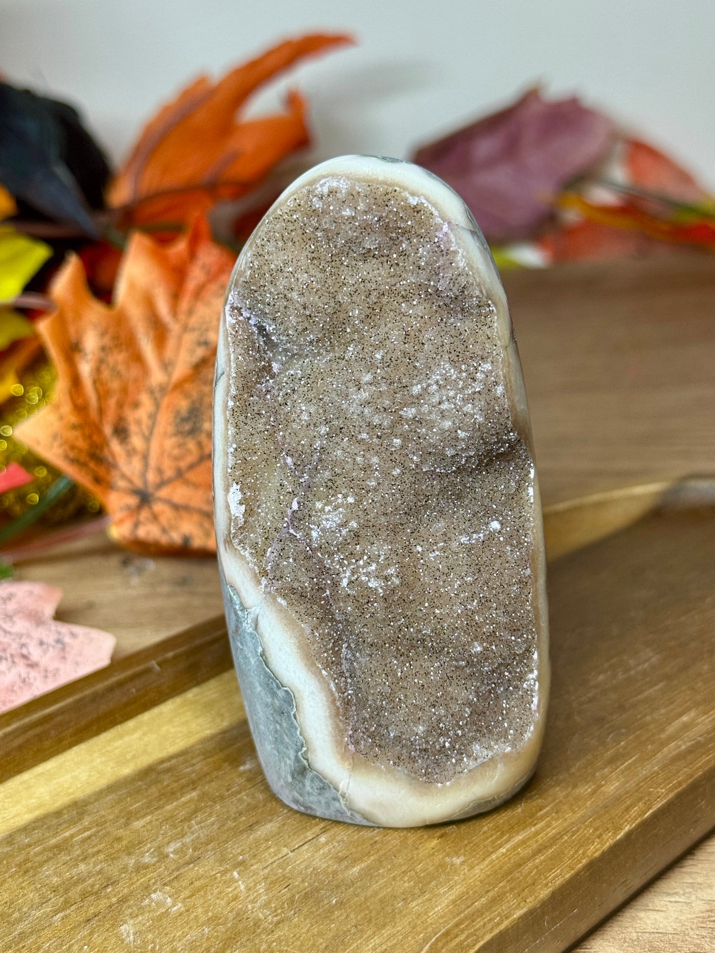 High Grade Caramel Brown Sugar Amethyst Cut Base