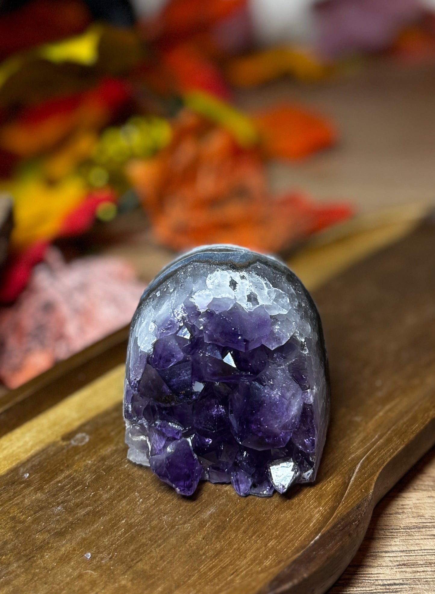 Deep Violet Amethyst Cut Base