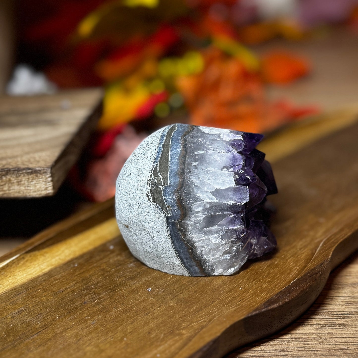 Deep Violet Amethyst Cut Base