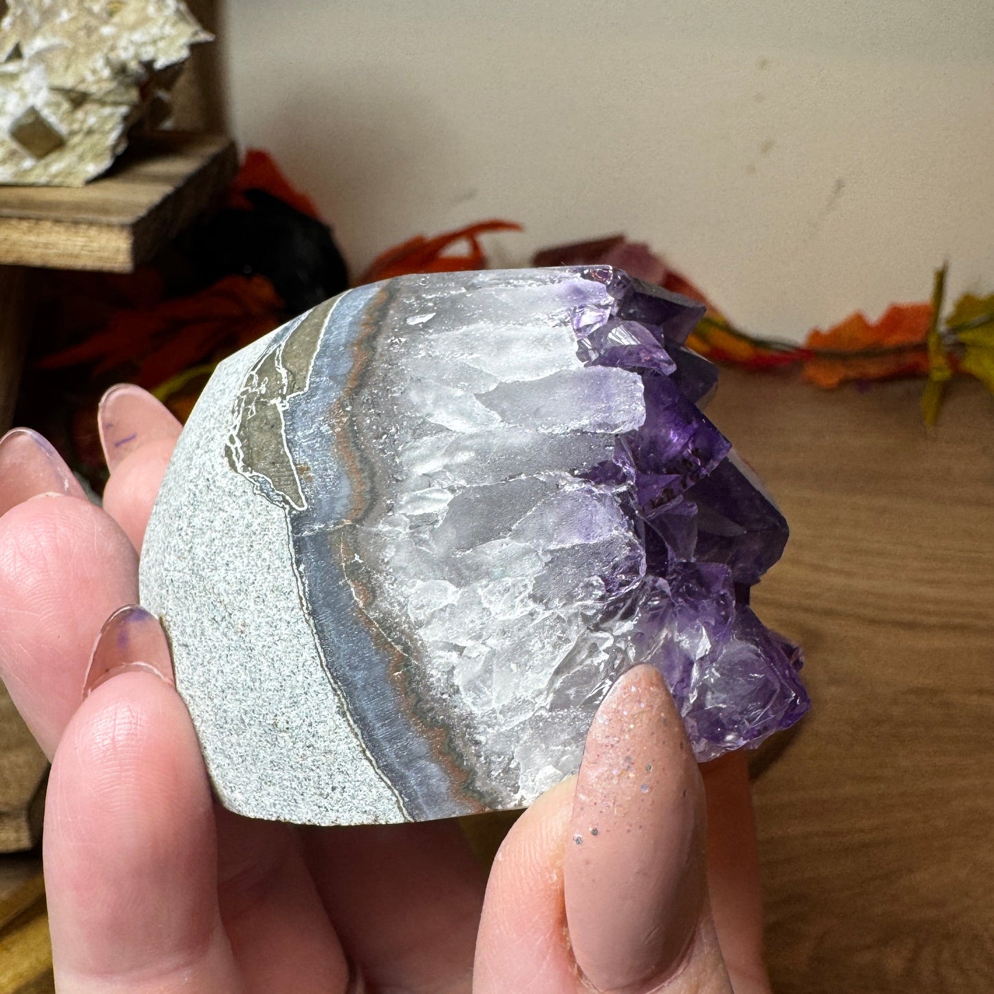 Deep Violet Amethyst Cut Base