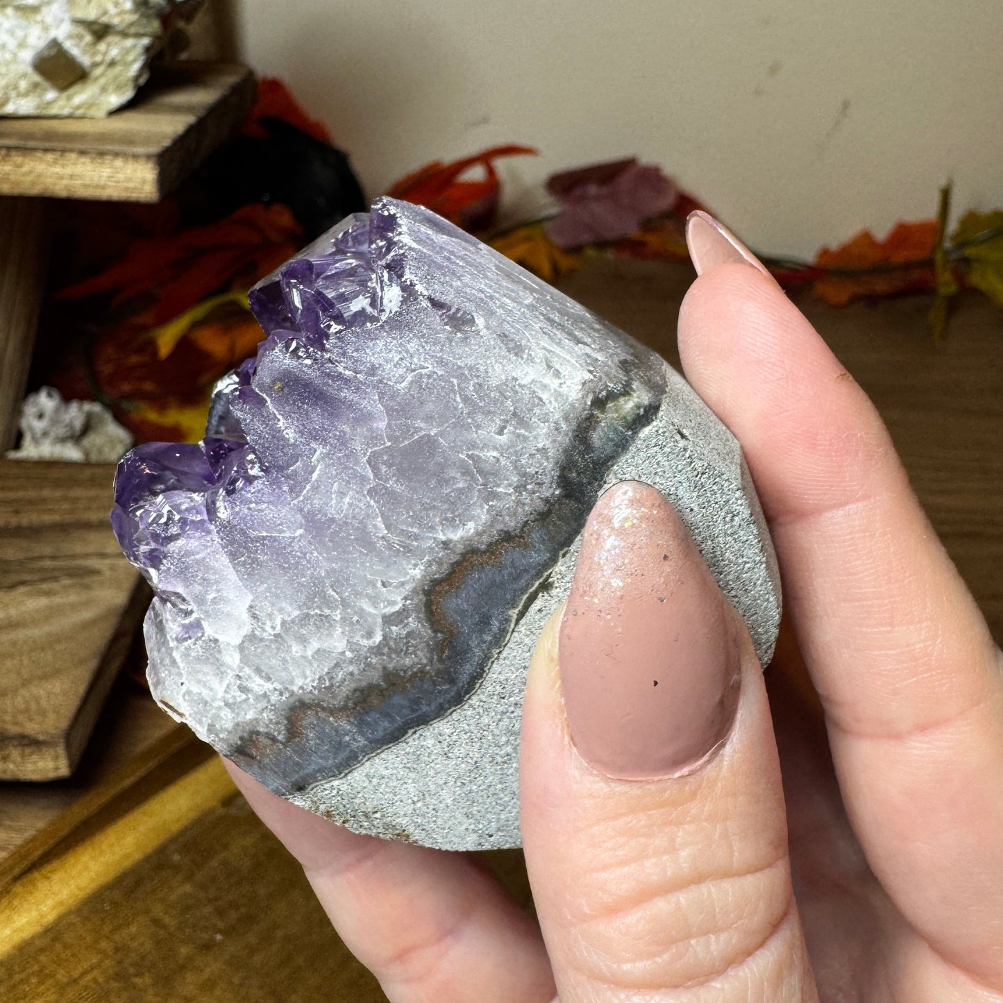 Deep Violet Amethyst Cut Base