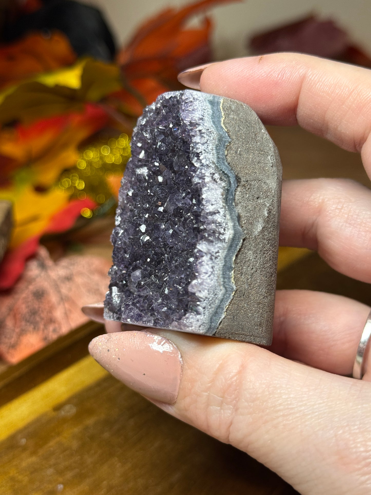 Deep Violet/Black Amethyst Cut Base