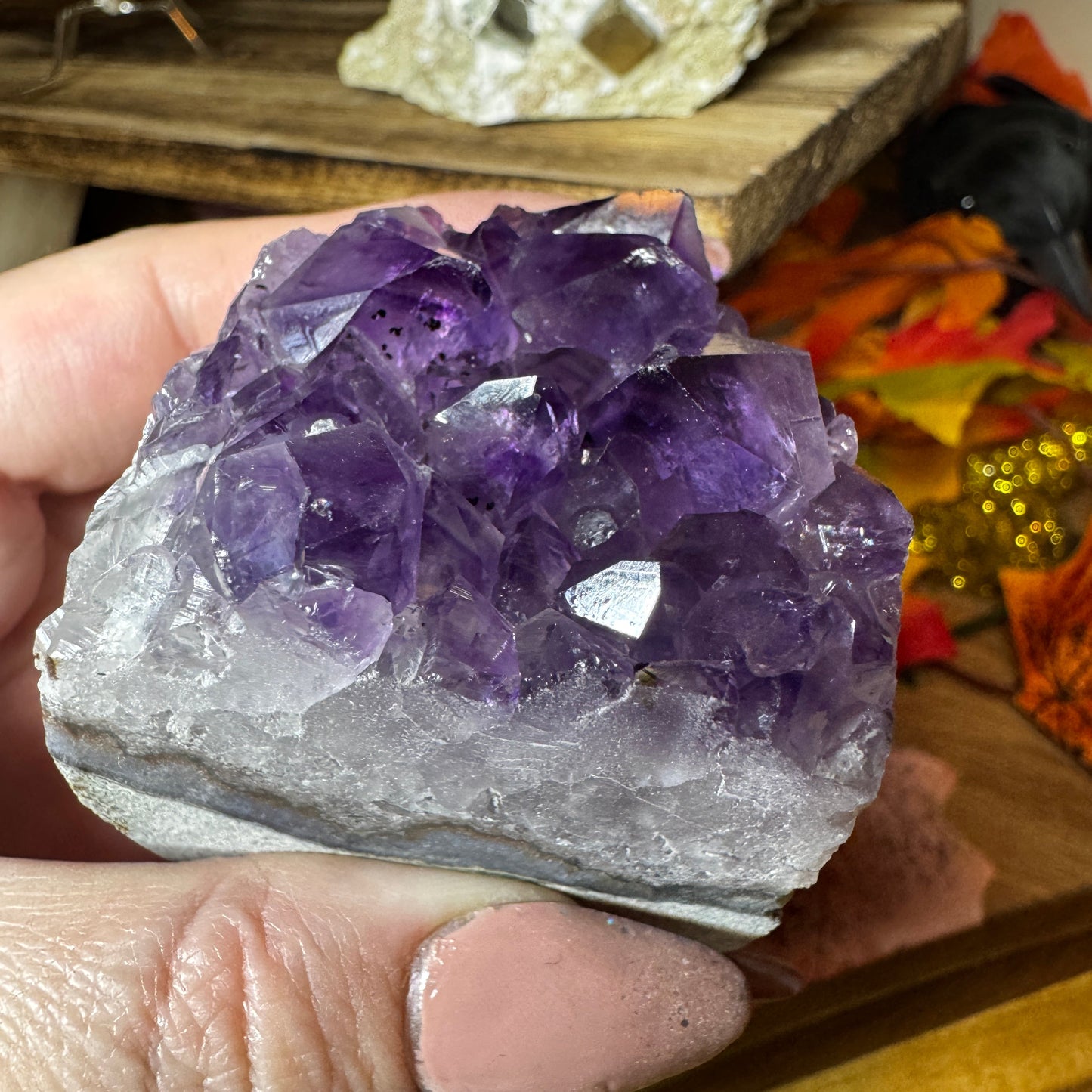 Deep Violet Amethyst Cut Base
