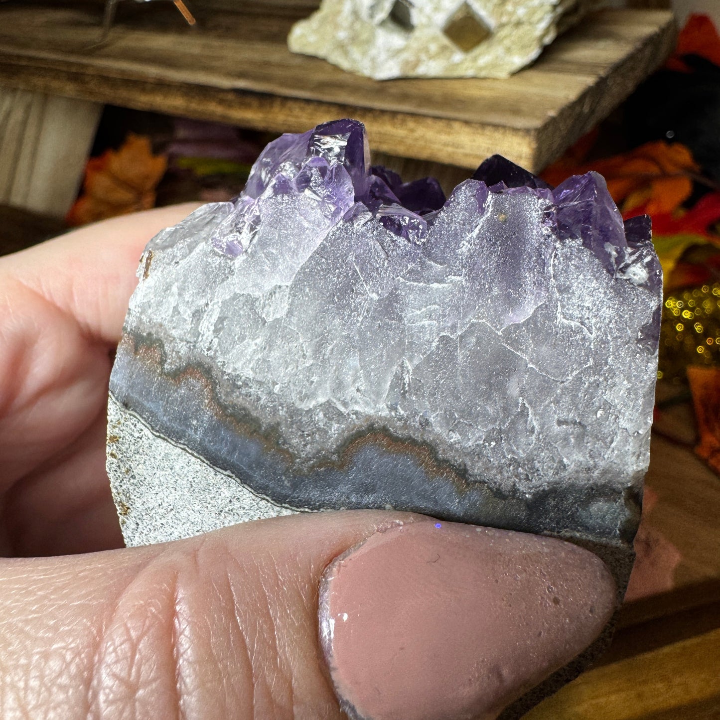 Deep Violet Amethyst Cut Base