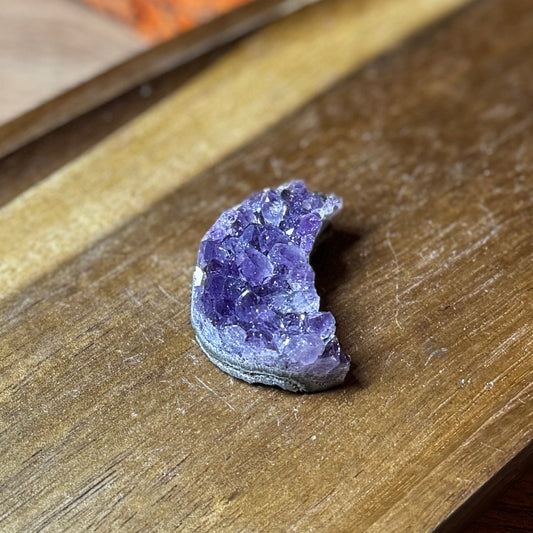 Amethyst Cluster Crescent Moon